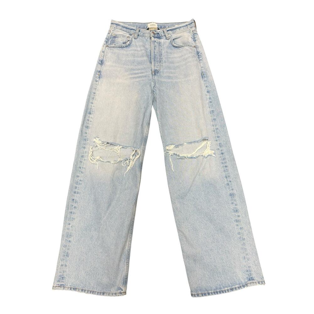 Citizens of Humanity Ayla Baggy Jeans Pagoda Distressed Wide Leg 27 - Picture 11 of 13